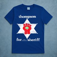 Vintage Thompsons For Sheriff Retro 1970 Distressed Tee T-Shirt