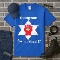 Vintage Thompsons For Sheriff Retro 1970 Distressed Tee Tall T-Shirt