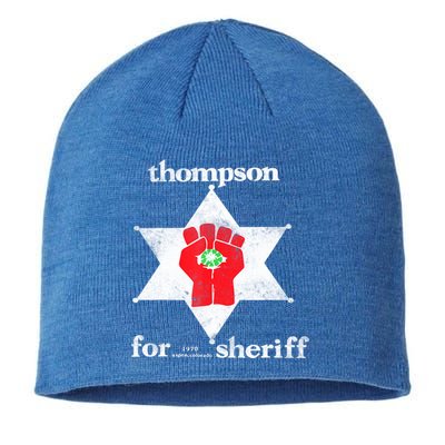 Vintage Thompsons For Sheriff Retro 1970 Distressed Tee Sustainable Beanie