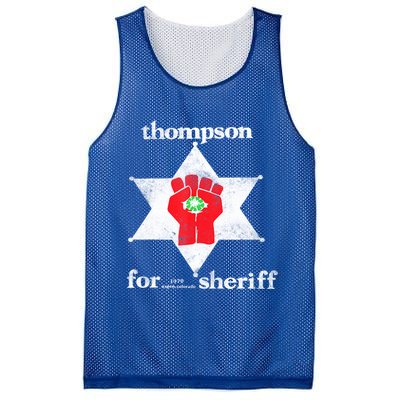 Vintage Thompsons For Sheriff Retro 1970 Distressed Tee Mesh Reversible Basketball Jersey Tank