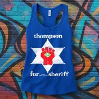 Vintage Thompsons For Sheriff Retro 1970 Distressed Tee Womens Tank Top
