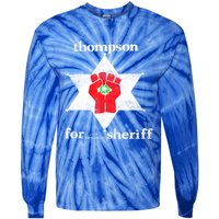 Vintage Thompsons For Sheriff Retro 1970 Distressed Tee Tie-Dye Long Sleeve Shirt