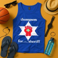 Vintage Thompsons For Sheriff Retro 1970 Distressed Tee Tank Top