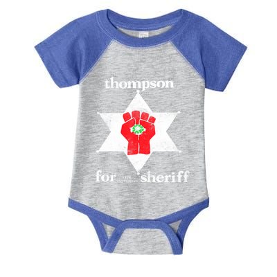 Vintage Thompsons For Sheriff Retro 1970 Distressed Tee Infant Baby Jersey Bodysuit