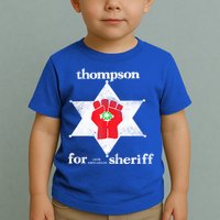 Vintage Thompsons For Sheriff Retro 1970 Distressed Tee Toddler T-Shirt