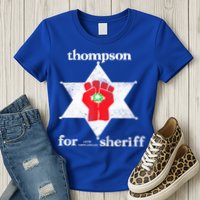 Vintage Thompsons For Sheriff Retro 1970 Distressed Tee Womens T-Shirt