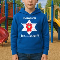 Vintage Thompsons For Sheriff Retro 1970 Distressed Tee Kids Hoodie