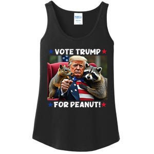 Vote Trump For Peanut The Squirrel Justice For Peanut Ladies Essential Tank