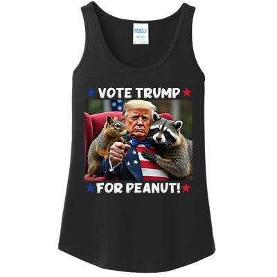 Vote Trump For Peanut The Squirrel Justice For Peanut Ladies Essential Tank