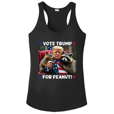 Vote Trump For Peanut The Squirrel Justice For Peanut Ladies PosiCharge Competitor Racerback Tank