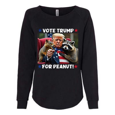 Vote Trump For Peanut The Squirrel Justice For Peanut Womens California Wash Sweatshirt