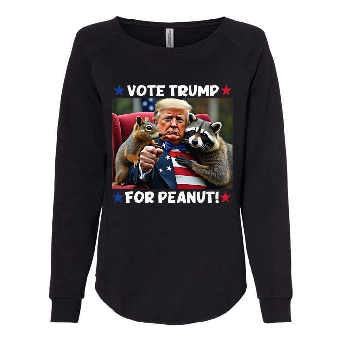 Vote Trump For Peanut The Squirrel Justice For Peanut Womens California Wash Sweatshirt