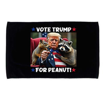 Vote Trump For Peanut The Squirrel Justice For Peanut Microfiber Hand Towel