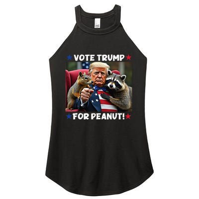 Vote Trump For Peanut The Squirrel Justice For Peanut Women's Perfect Tri Rocker Tank