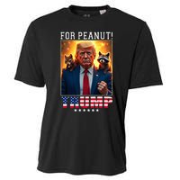 Vote Trump For Peanut The Squirrel Trump 2024 Election Cooling Performance Crew T-Shirt