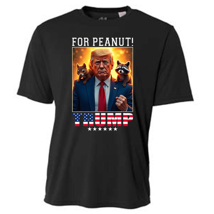 Vote Trump For Peanut The Squirrel Trump 2024 Election Cooling Performance Crew T-Shirt