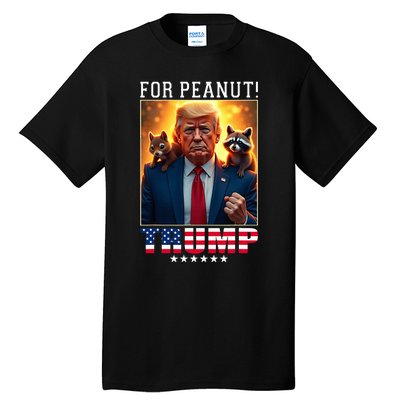 Vote Trump For Peanut The Squirrel Trump 2024 Election Tall T-Shirt