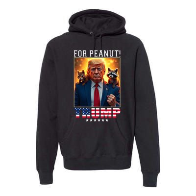 Vote Trump For Peanut The Squirrel Trump 2024 Election Premium Hoodie