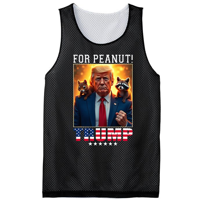 Vote Trump For Peanut The Squirrel Trump 2024 Election Mesh Reversible Basketball Jersey Tank