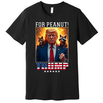 Vote Trump For Peanut The Squirrel Trump 2024 Election Premium T-Shirt