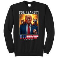 Vote Trump For Peanut The Squirrel Trump 2024 Election Tall Sweatshirt