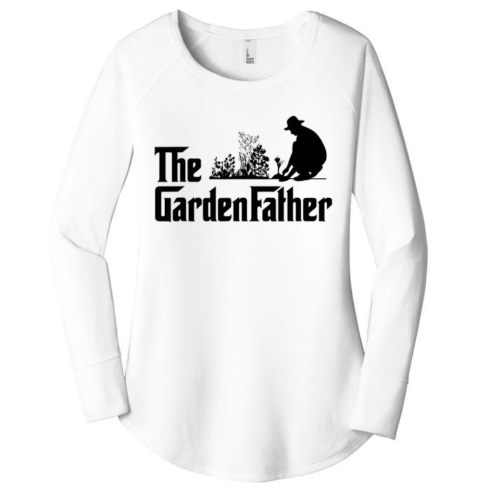 Vintage The Gardenfather Best Gardening Father Gift Women's Perfect Tri Tunic Long Sleeve Shirt