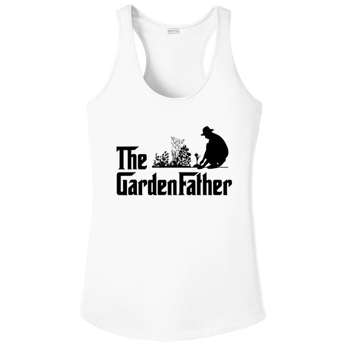 Vintage The Gardenfather Best Gardening Father Gift Ladies PosiCharge Competitor Racerback Tank