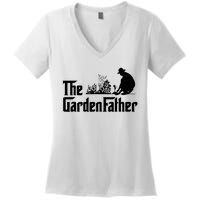 Vintage The Gardenfather Best Gardening Father Gift Women's V-Neck T-Shirt