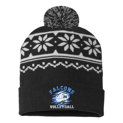 Volleyball Team Gift USA-Made Snowflake Beanie