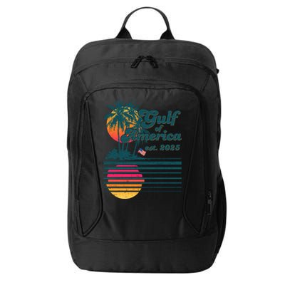 Vintage Tropical Gulf Of America Est 2025 City Backpack
