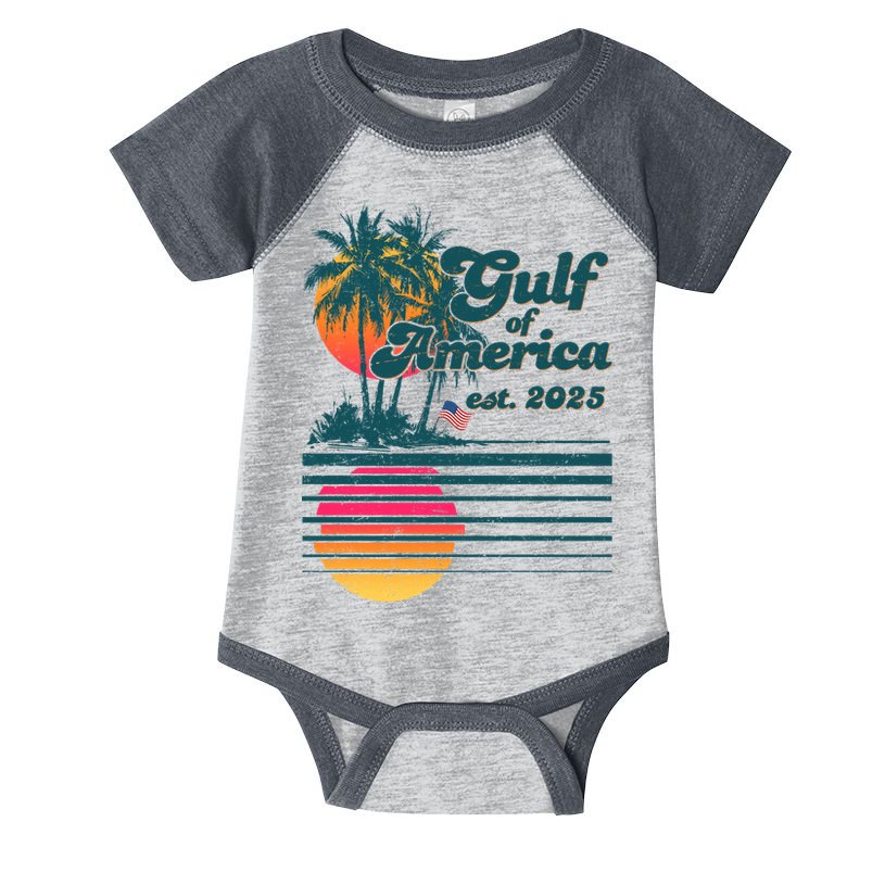 Vintage Tropical Gulf Of America Est 2025 Infant Baby Jersey Bodysuit