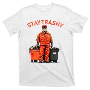 Vote Trump Garbage Man Stay Trashy 2024 Election President T-Shirt