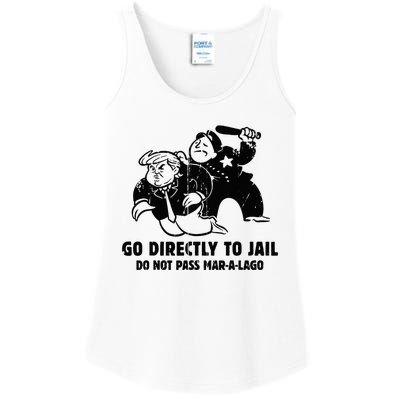 Vintage Trump Go Directly To Jail Ladies Essential Tank