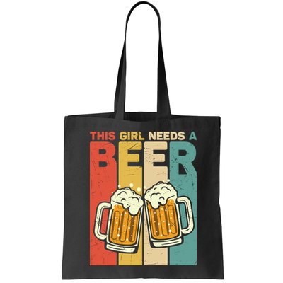 Vintage This Girl Needs A Beer Beer Lover Drinking Team Beer Gift Bag