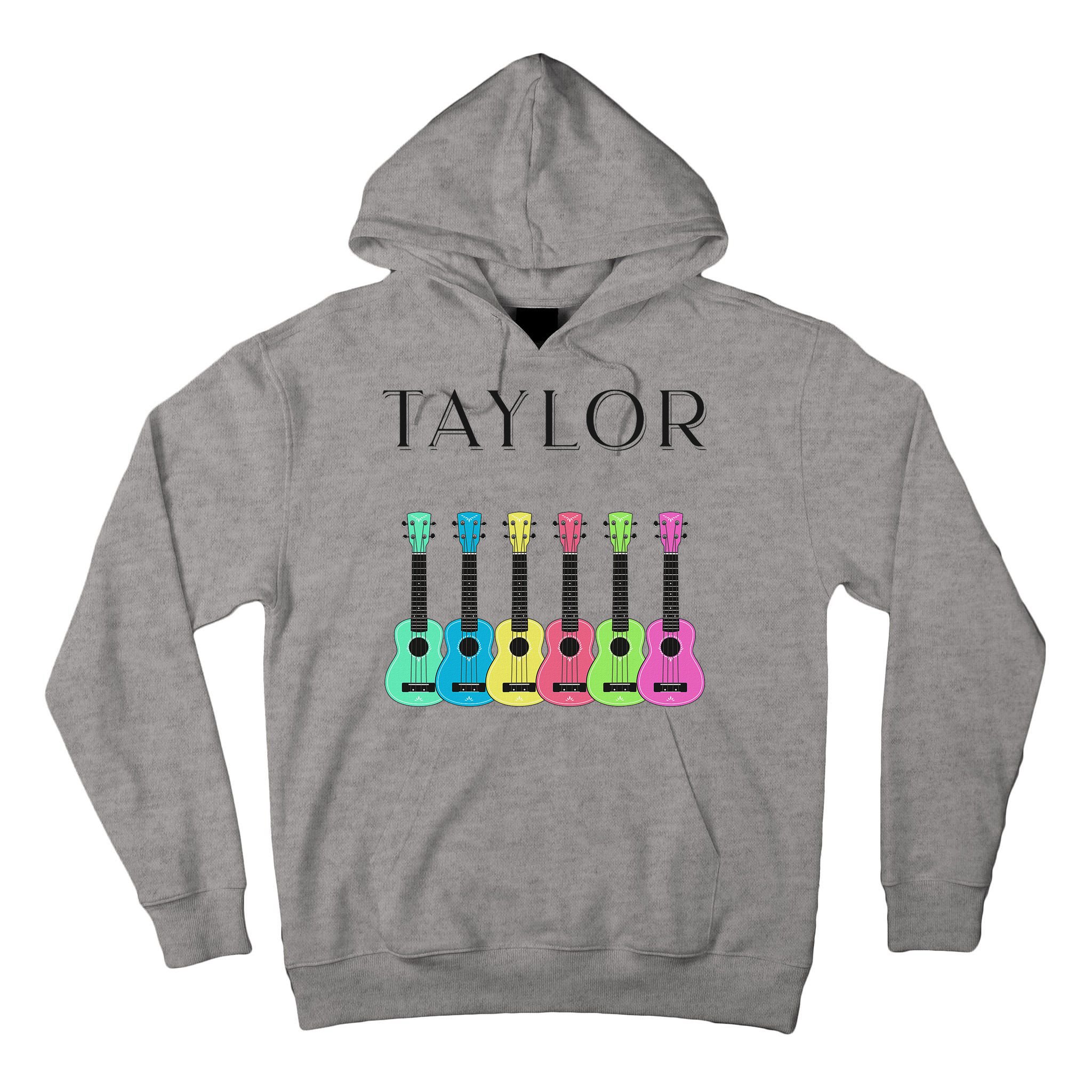Vintage Taylor Guitar Classic Music Design Tall Hoodie