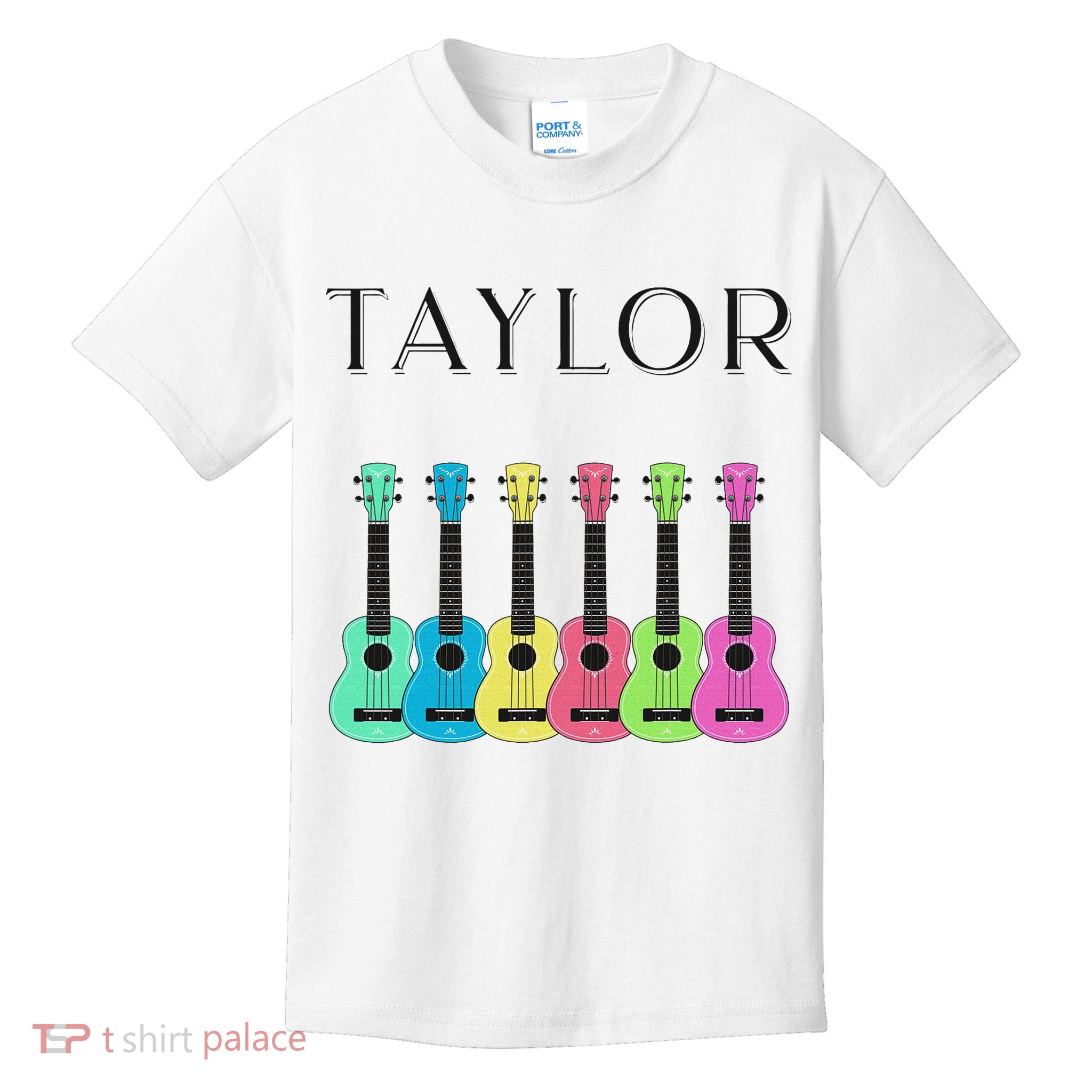 Vintage Taylor Guitar Classic Music Design Kids T-Shirt