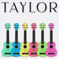 Vintage Taylor Guitar Classic Music Design Kids T-Shirt