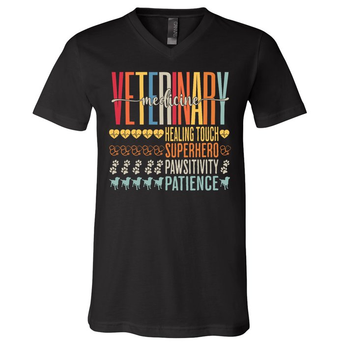 Vet Tech Gifts Veterinary Technician Gifts Appreciation Day V-Neck T-Shirt