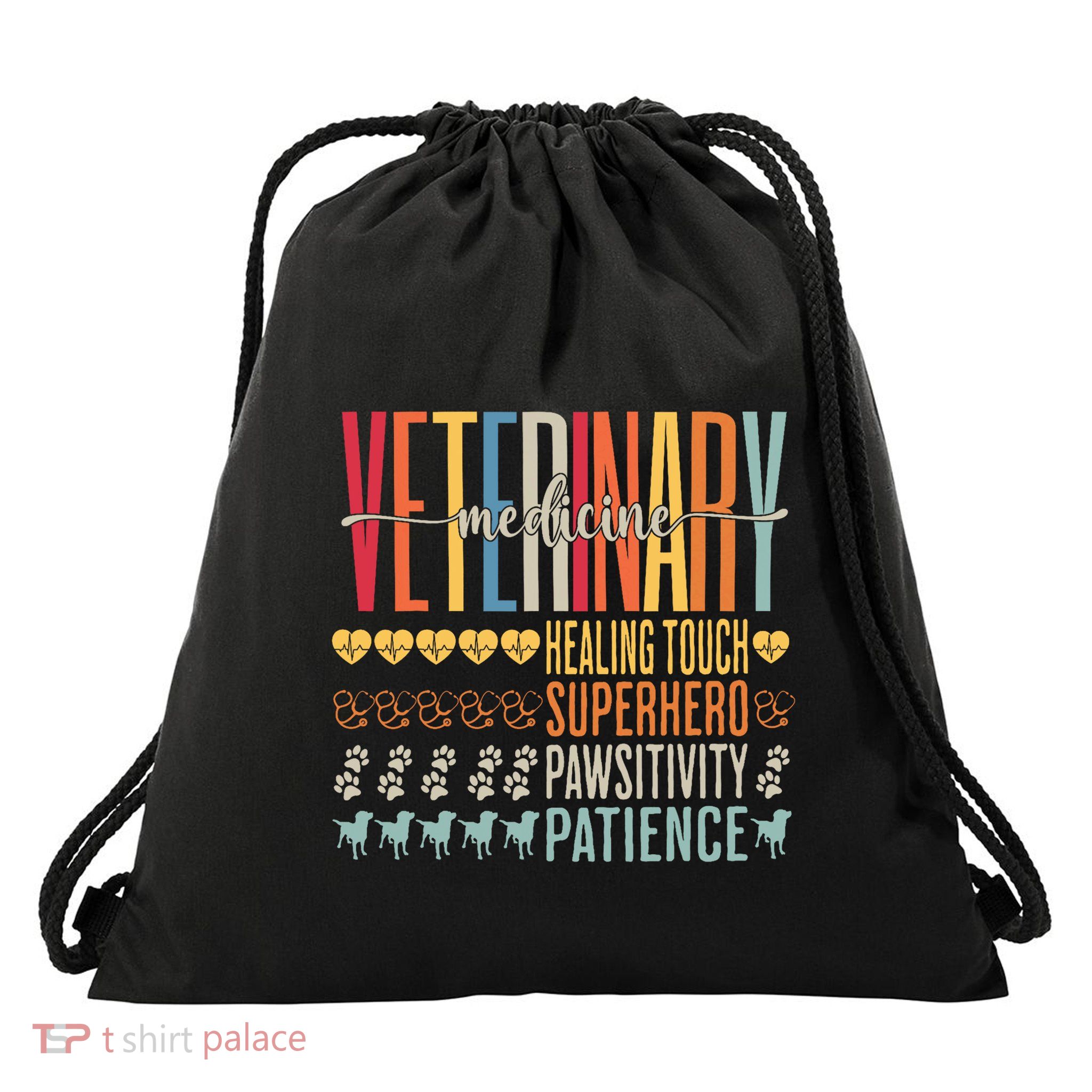 Vet Tech Gifts Veterinary Technician Gifts Appreciation Day Drawstring Bag