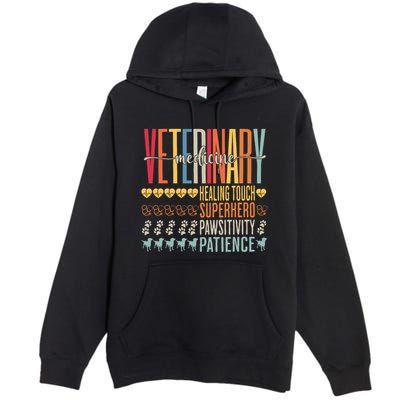 Vet Tech Gifts Veterinary Technician Gifts Appreciation Day Premium Pullover Hoodie