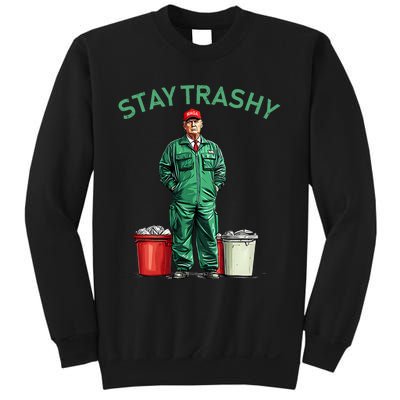 Vote Trump Garbage Man Stay Trashy 2024 Election President Sweatshirt