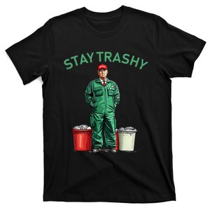 Vote Trump Garbage Man Stay Trashy 2024 Election President T-Shirt