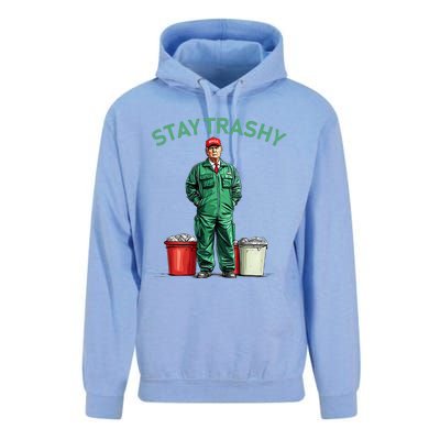 Vote Trump Garbage Man Stay Trashy 2024 Election President Unisex Surf Hoodie