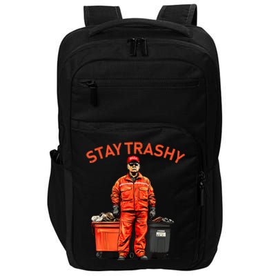 Vote Trump Garbage Man Stay Trashy 2024 Election President Impact Tech Backpack