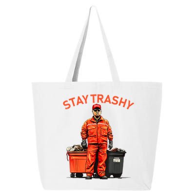 Vote Trump Garbage Man Stay Trashy 2024 Election President 25L Jumbo Tote