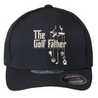 Vintage The Golf Father Golfing Father's Day Gift For Dad Flexfit Unipanel Trucker Cap