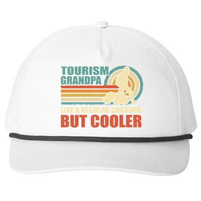 Vintage Tourism Grandpa Like A Regular Grandpa Fathers Day Gift Snapback Five-Panel Rope Hat