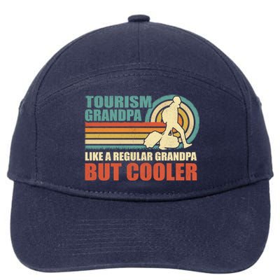 Vintage Tourism Grandpa Like A Regular Grandpa Fathers Day Gift 7-Panel Snapback Hat