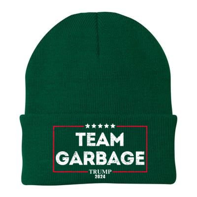 Vintage Team Garbage For Trump 2024 Knit Cap Winter Beanie