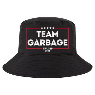 Vintage Team Garbage For Trump 2024 Cool Comfort Performance Bucket Hat